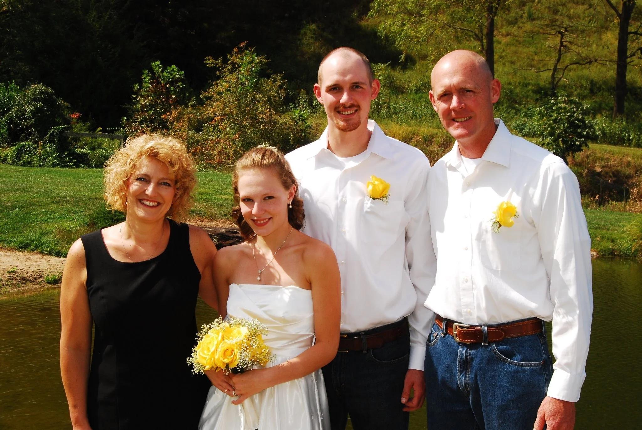 Joshua Locker, son of Khris and Becky, married Haley Griffin whose mom Rhonda grew up in our home--part of the Rogers family.
